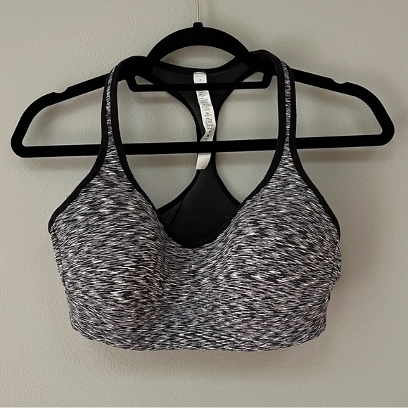 Lululemon Speed Up Bra C/D in Spaced Out Space Dye Black White - Picture 5 of 11